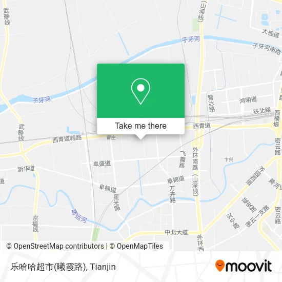 乐哈哈超市(曦霞路) map