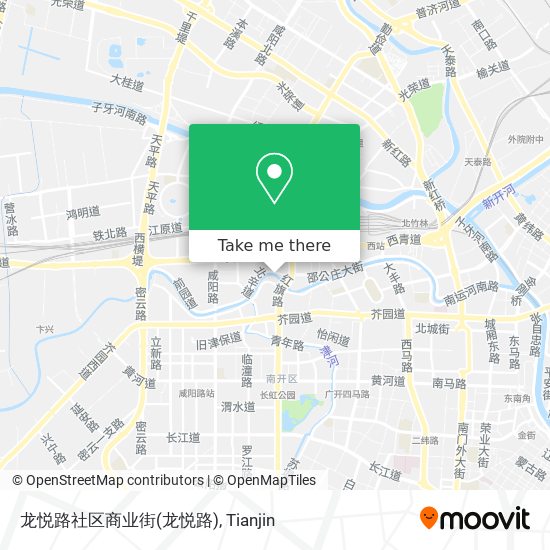 龙悦路社区商业街 map