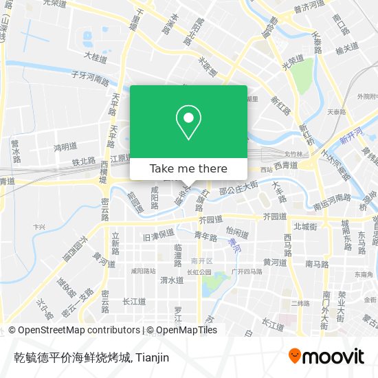 乾毓德平价海鲜烧烤城 map