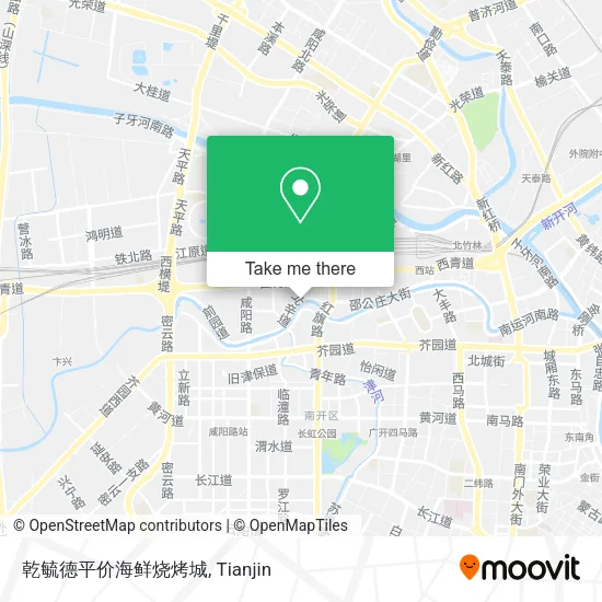 乾毓德平价海鲜烧烤城 map