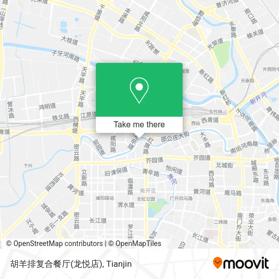 胡羊排复合餐厅(龙悦店) map