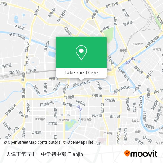 天津市第五十一中学初中部 map