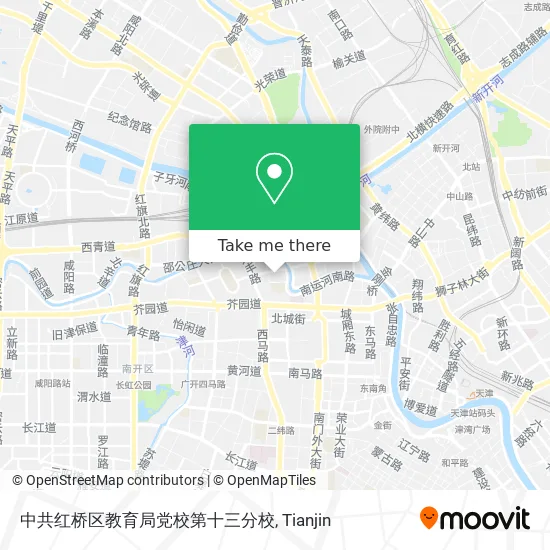 中共红桥区教育局党校第十三分校 map