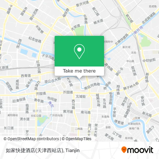 如家快捷酒店(天津西站店) map