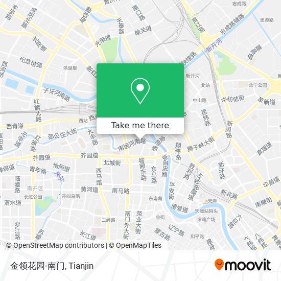 金领花园-南门 map