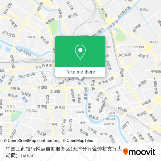 中国工商银行网点自助服务区(天津分行金钟桥支行大胡同) map