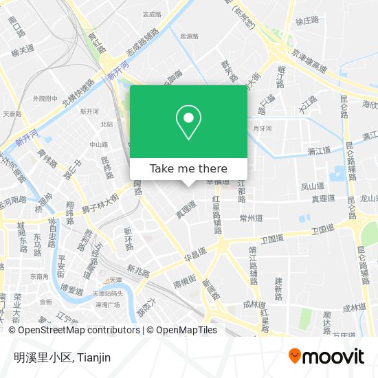 明溪里小区 map