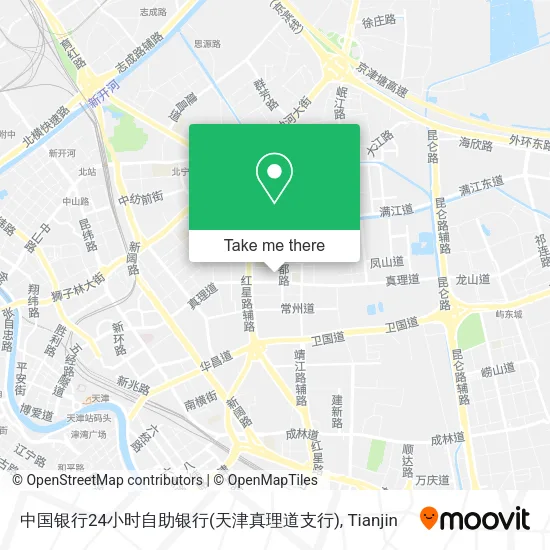 中国银行24小时自助银行(天津真理道支行) map