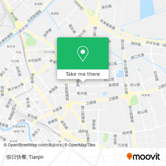 假日快餐 map