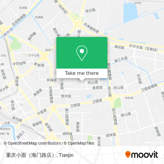 重庆小面（海门路店） map