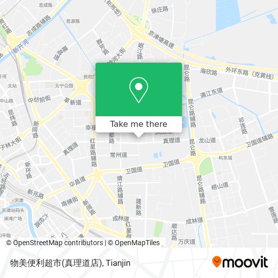 物美便利超市(真理道店) map