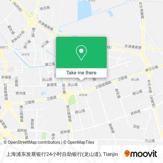 上海浦东发展银行24小时自助银行(龙山道) map