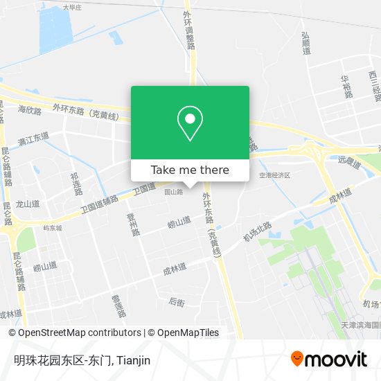 明珠花园东区-东门 map