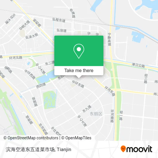 滨海空港东五道菜市场 map