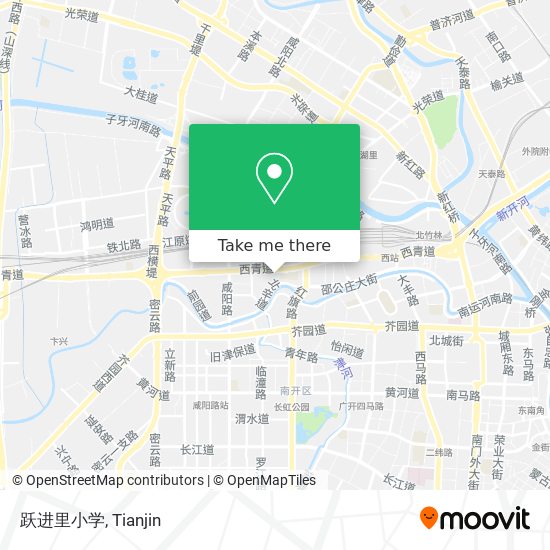 跃进里小学 map