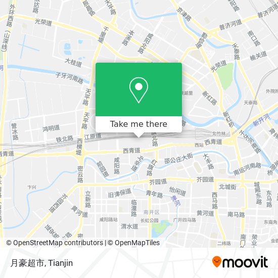 月豪超市 map