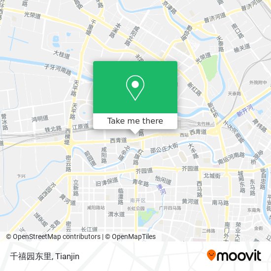 千禧园东里 map