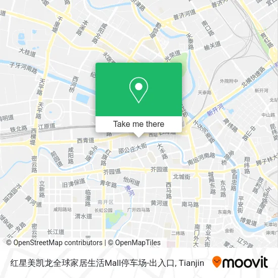 红星美凯龙全球家居生活Mall停车场-出入口 map