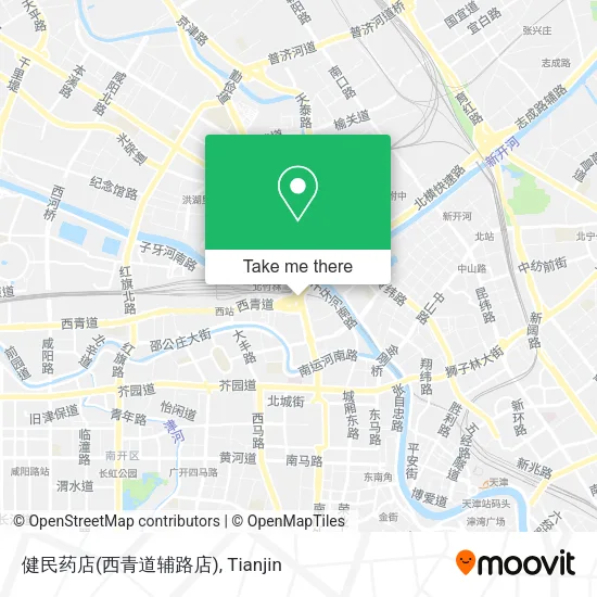 健民药店(西青道辅路店) map