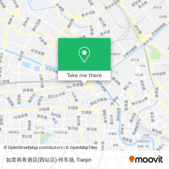 如君商务酒店(西站店)-停车场 map