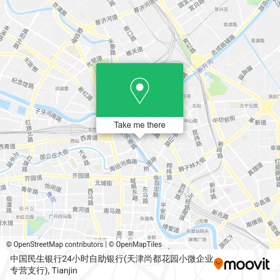 中国民生银行24小时自助银行(天津尚都花园小微企业专营支行) map