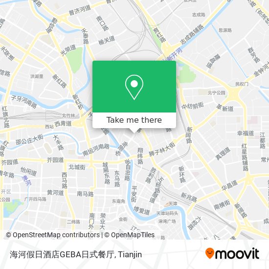 海河假日酒店GEBA日式餐厅 map