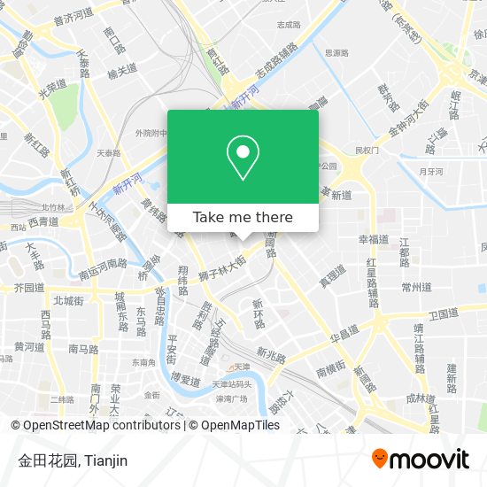 金田花园 map