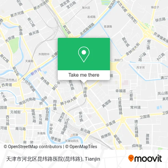 天津市河北区昆纬路医院 map