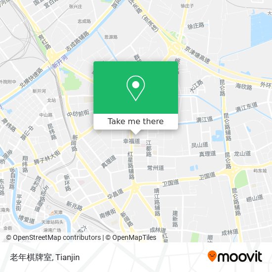 老年棋牌室 map