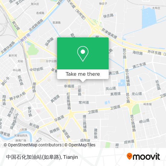 中国石化加油站(如皋路) map