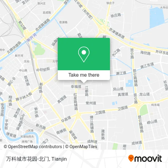 万科城市花园-北门 map