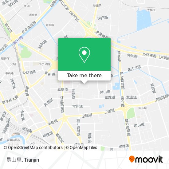 昆山里 map
