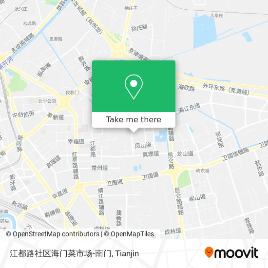 江都路社区海门菜市场-南门 map