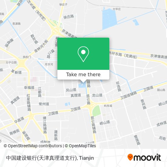 中国建设银行(天津真理道支行) map