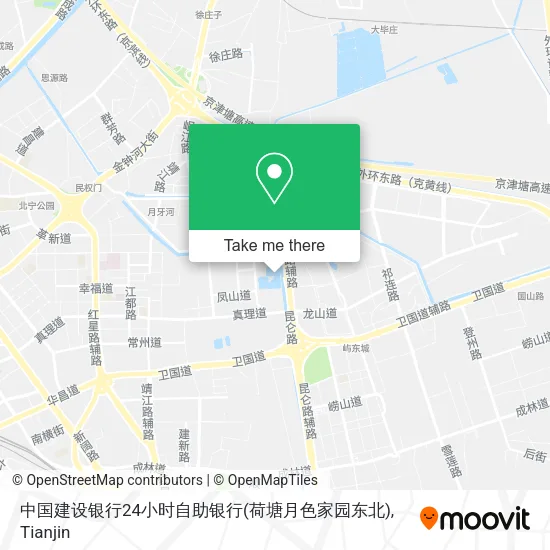 中国建设银行24小时自助银行(荷塘月色家园东北) map