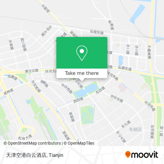天津空港白云酒店 map