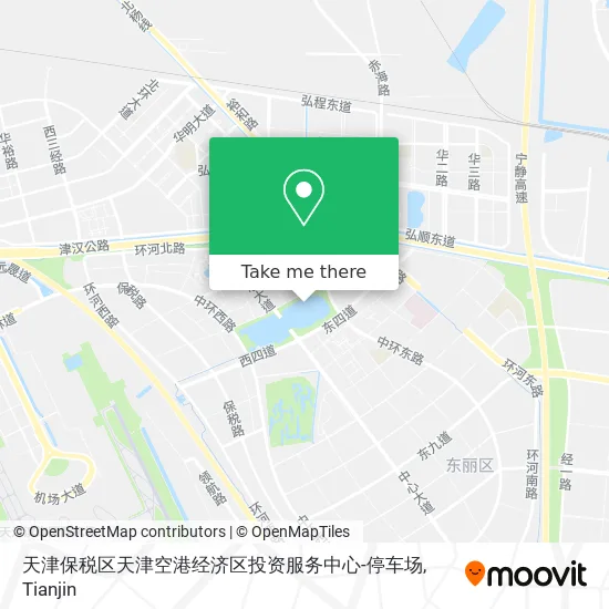天津保税区天津空港经济区投资服务中心-停车场 map
