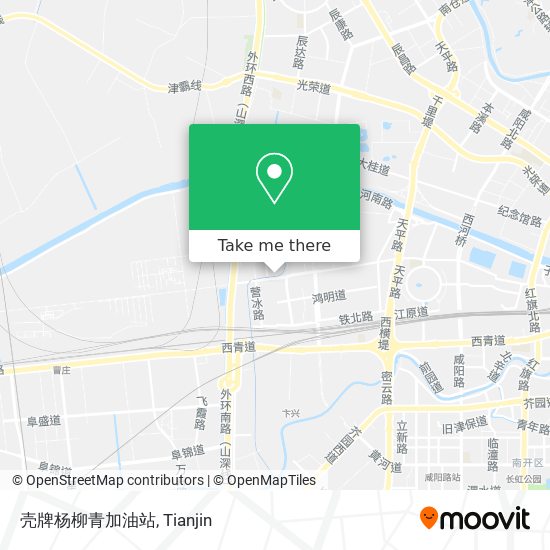 壳牌杨柳青加油站 map