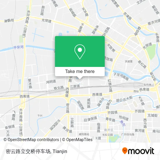 密云路立交桥停车场 map