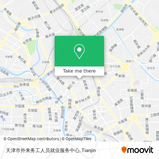 天津市外来务工人员就业服务中心 map