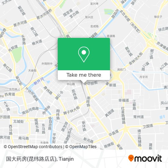 国大药房(昆纬路店店) map