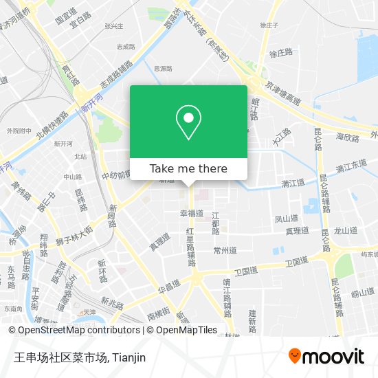 王串场社区菜市场 map
