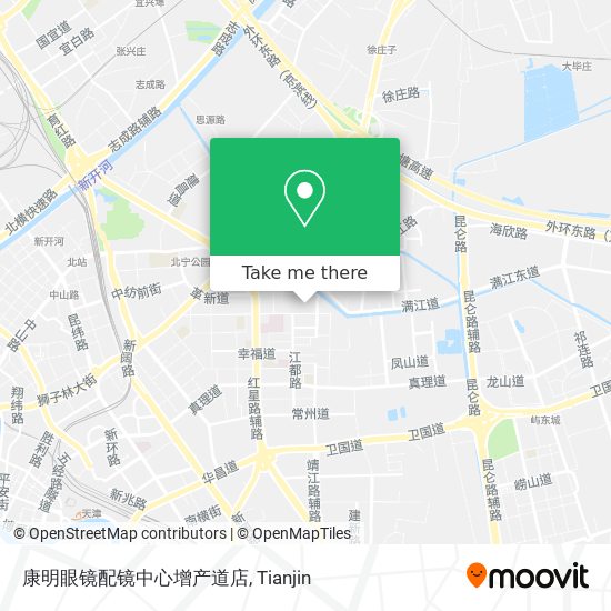 康明眼镜配镜中心增产道店 map