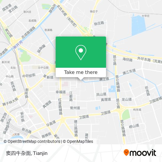 窦四牛杂面 map