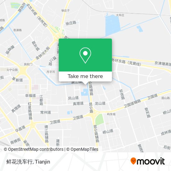 鲜花洗车行 map