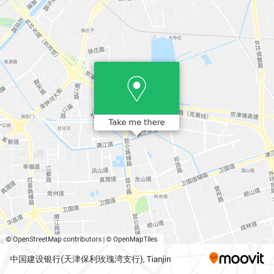 中国建设银行(天津保利玫瑰湾支行) map