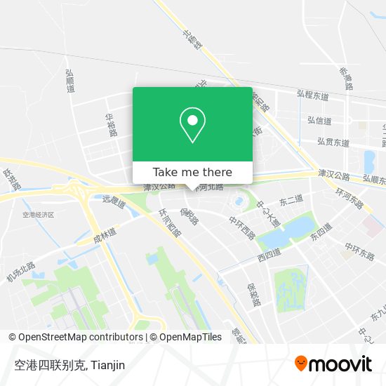 空港四联别克 map