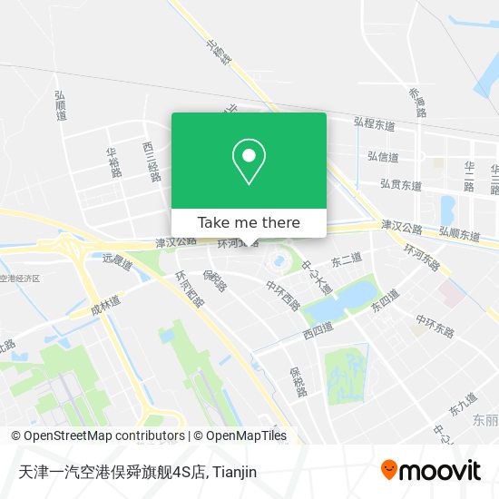 天津一汽空港俣舜旗舰4S店 map