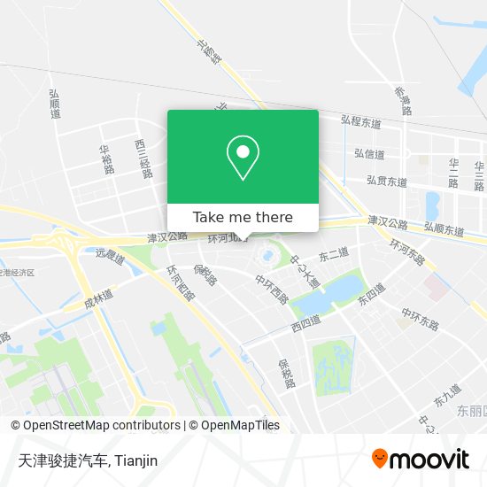 天津骏捷汽车 map