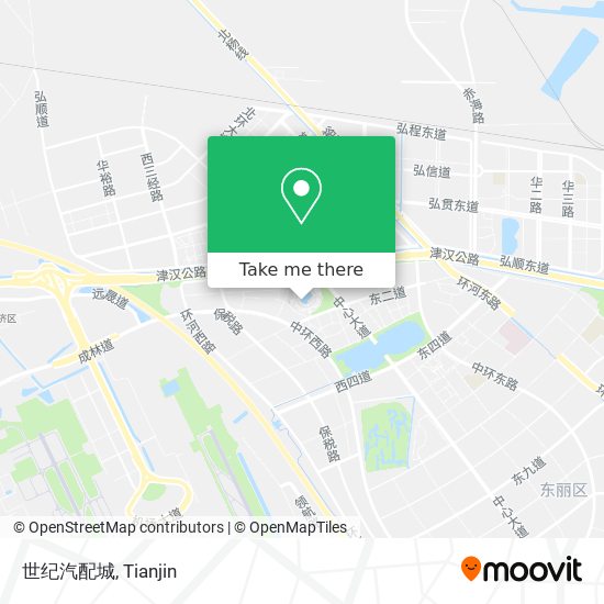 世纪汽配城 map